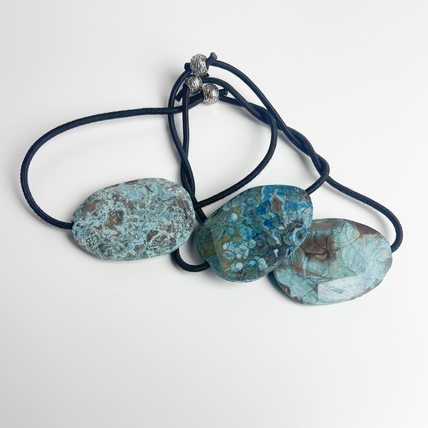 Cyan Luxe Hair Tie