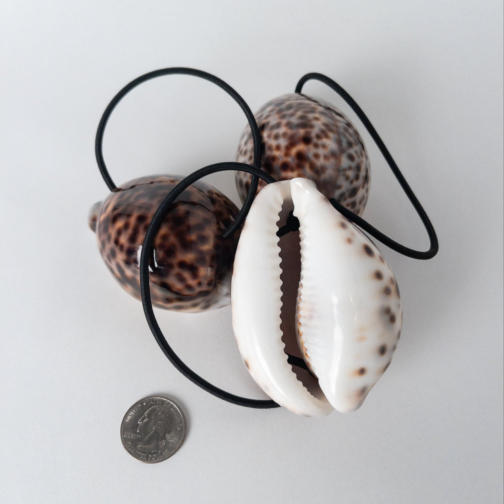 
                  
                    Large Cowrie Hair Tie
                  
                